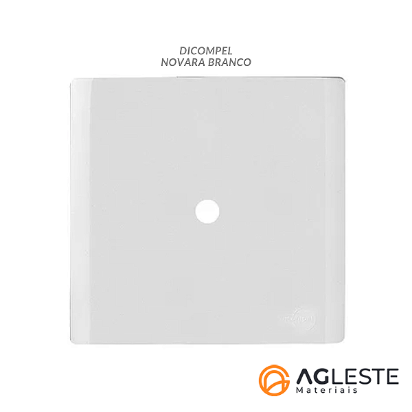 PLACA FURO COM SUPORTE 4X4 - DICOMPEL NOVARA BRANCO