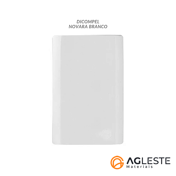 PLACA CEGA COM SUPORTE 4X2 - DICOMPEL NOVARA BRANCO