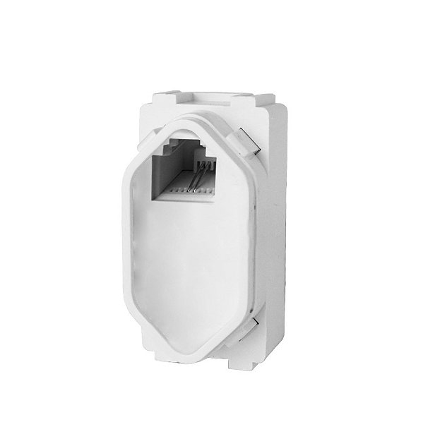 MODULO ENTRADA RJ11 ( TELEFONE ) - NOVARA BRANCO TOTAL