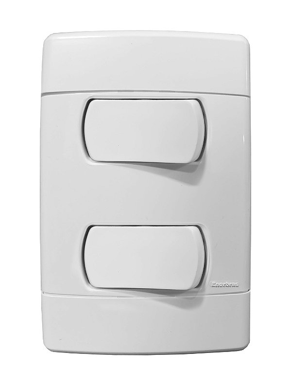 CJ INTERRUPTOR DUPLO (1 SIMPLES+1 PARALELO) 4X2 - ENERBRAS NEO SOTTILE