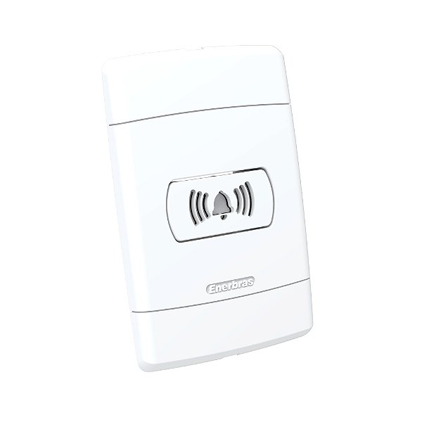 CJ CAMPAINHA CIGARRA (SOM) BIVOLT 4X2 - ENERBRAS NEO SOTTILE BRANCO