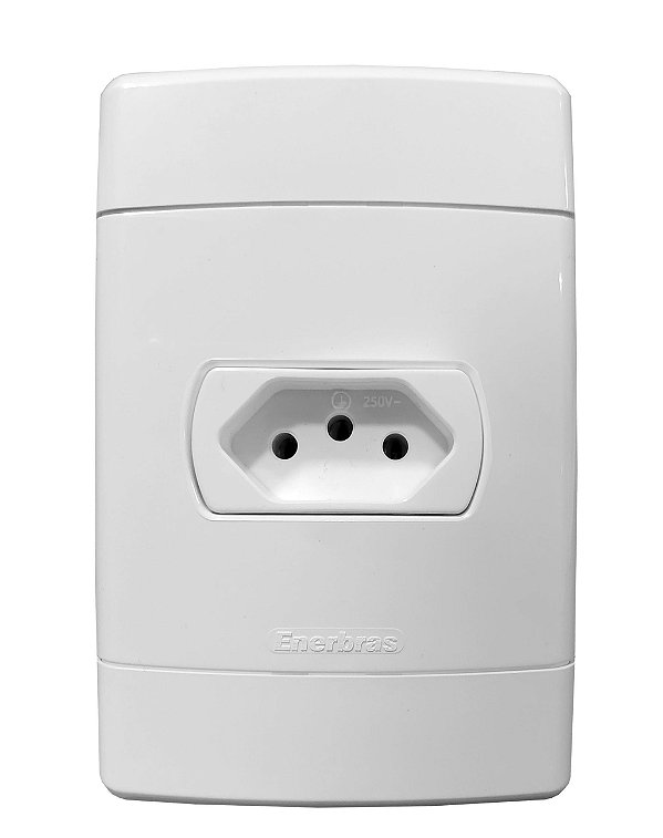 CJ TOMADA 20A HORIZONTAL 4X2 - ENERBRAS NEO SOTTILE BRANCO