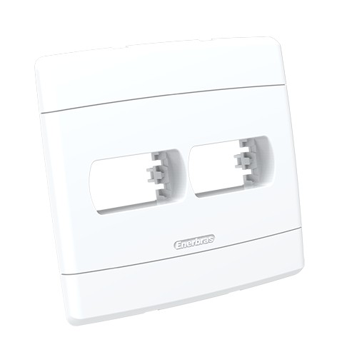 PLACA P/ 2 MODULOS HORI. 4X4 - ENERBRAS NEO SOTTILE BRANCO