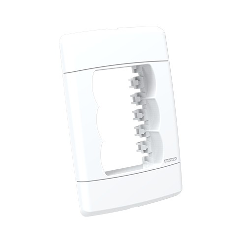 PLACA P/ 3 MODULOS  4X2 - ENERBRAS NEO SOTTILE BRANCO