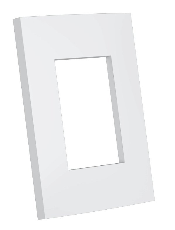 PLACA P/ 3 MODULOS HORI. COM SUP. 4X2-ENERBRAS DUBAI BRANCO