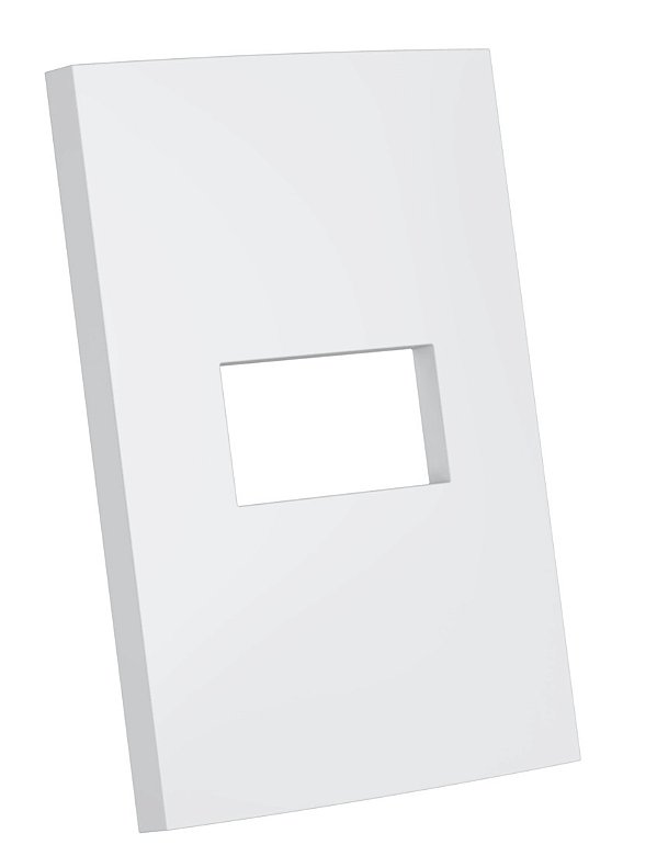 PLACA P 1 MODULO HORI. COM SUP. 4X2 - ENERBRAS DUBAI BRANCO