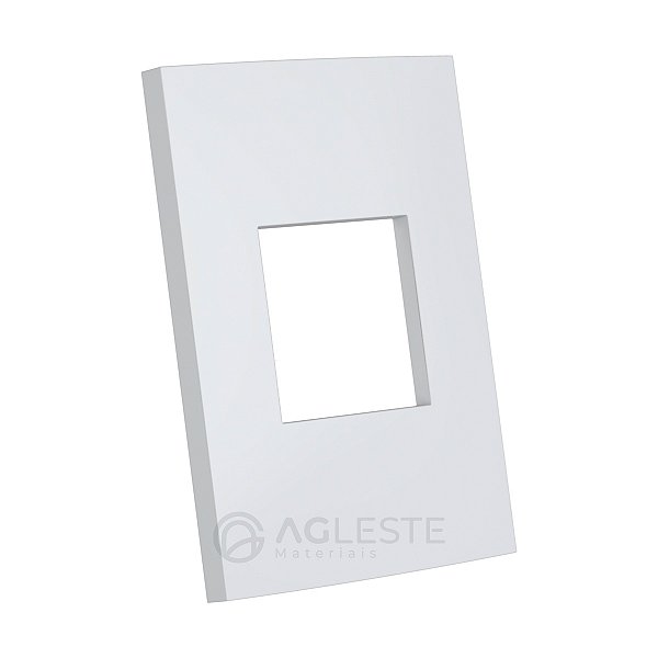 PLACA P/ 2 MODULOS JUNTOS SEM SUPORTE 4X2  - ENERBRAS DUBAI BRANCO - ED5311-E5