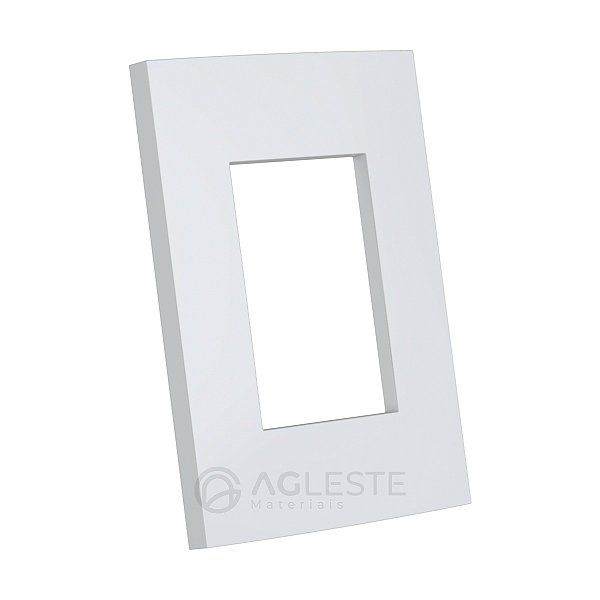 PLACA P/ 3 MODULOS HORI. SEM SUP. 4X2 -ENERBRAS DUBAI BRANCO