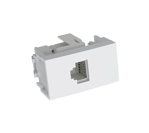 MODULO RJ11 ( TELEFONE )  - ENERBRAS DUBAI BRANCO - ED5346-E