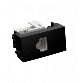 MODULO RJ45 CAT6 - ENERBRAS DUBAI PRETO