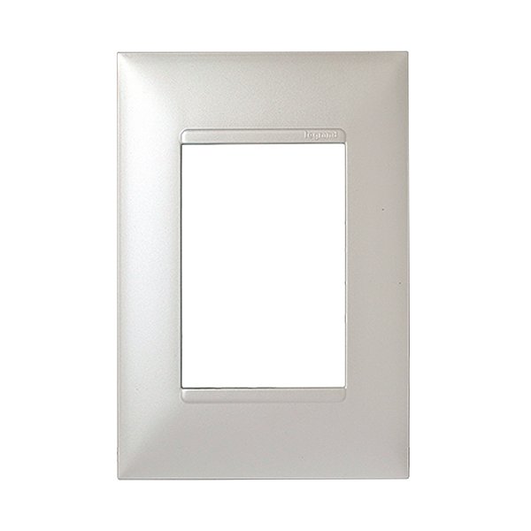 PLACA P/ 3 MODULOS COM  SUPORTE 4X2 -  PIAL PLUS + PÉROLA