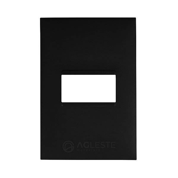 PLACA P/1MODULO HORIZONTAL SEM SUPORTE 4X2-PIAL PLUS + PRETO