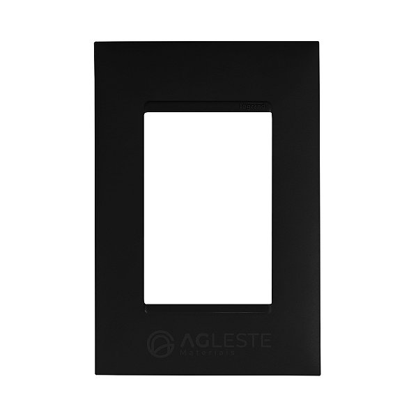 PLACA P/ 3  MODULOS SEM SUPORTE 4X2 -  PIAL PLUS + PRETO