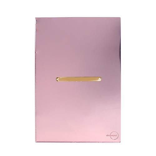 CJ INTERRUPTOR PARALELO HORIZONTAL 4X2 - NOVARA GLASS OURO ROSE / GOLD