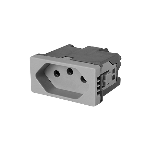 MÓDULO TOMADA 10A  - PIAL PLUS + CINZA