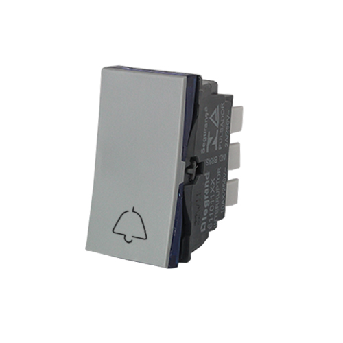 MÓDULO PULSADOR PARA CAMPAINHA  - PIAL PLUS +  CINZA