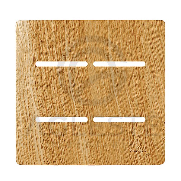 PLACA P/ 4 INTERRUPTORES COM SUPORTE 4X4 - NOVARA  AVELÃ