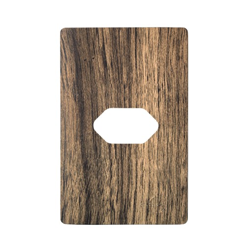 PLACA P/ 1 TOMADA HORIZONTAL COM SUPORTE 4X2 - NOVARA CARVALHO