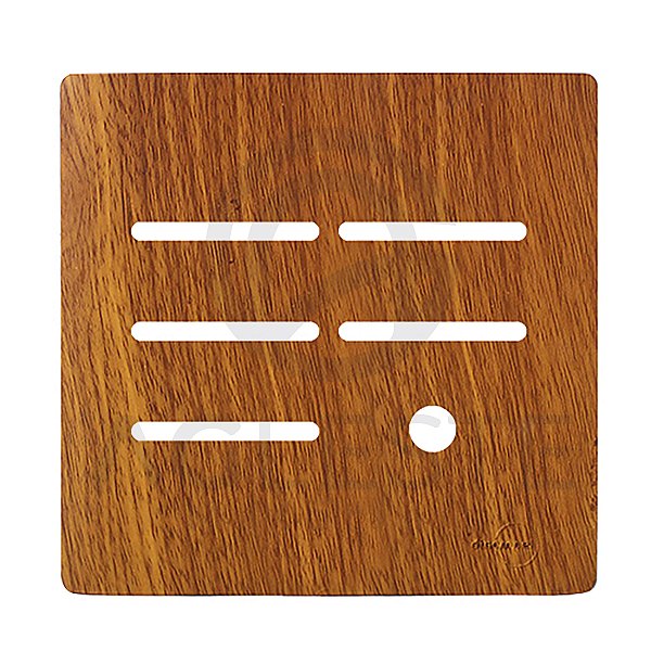 PLACA P/ 5 INTERRUPTORES + FURO  4X4 - DICOMPEL NOVARA CUMAR