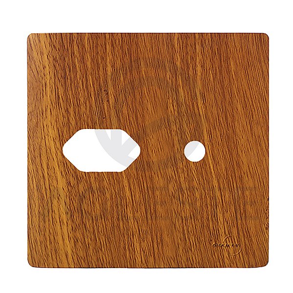 PLACA P/ 1 TOMADA + FURO COM SUPORTE 4X4 - DICOMPEL NOVARA C