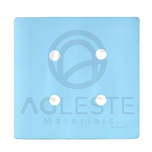 PLACA P/ 4 FUROS 4X4 - NOVARA AZUL CELESTE
