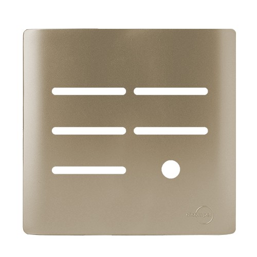PLACA P/ 5 INTERRUPTORES + FURO  4X4 - NOVARA CHAMPANHE