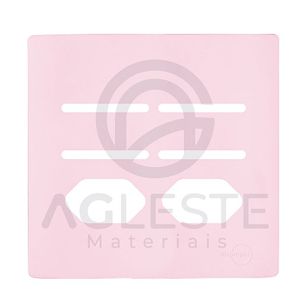 PLACA P/ 4 TECLAS + 2 TOMADAS COM SUPORTE 4X4 -NOVARA PÉTALA
