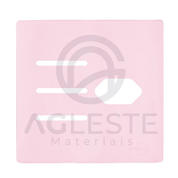 PLACA P/ 3 TECLAS + TOMADA COM SUPORTE 4X4 - NOVARA PÉTALA