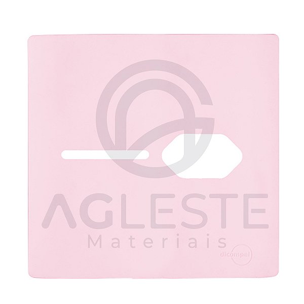 PLACA P/ 1 TECLA + TOMADA COM SUPORTE 4X4 - NOVARA PÉTALA