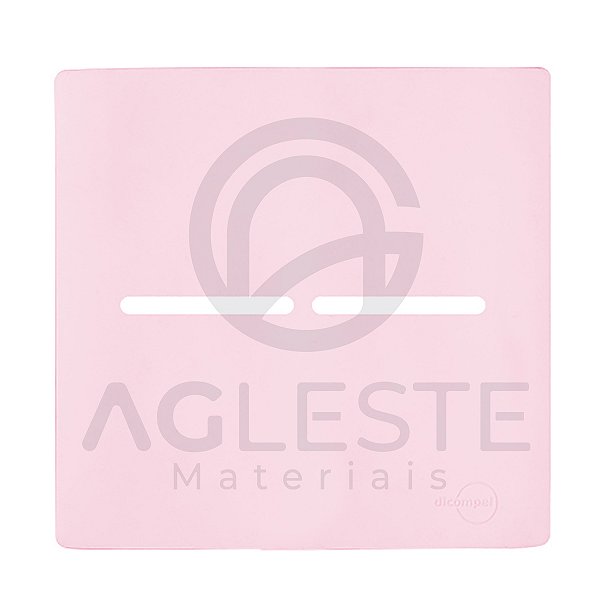PLACA P/ 2 TECLAS HORIZONTAIS COM SUPORTE 4X4 - NOVARA PÉTALA