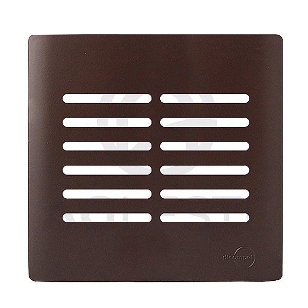 PLACA P/ 12 INTERRUPTORES COM SUPORTE 4X4 - NOVARA MARROM .F
