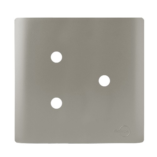 PLACA P/ 3 FUROS COM SUPORTE  4X4 - DICOMPEL NOVARA AÇO