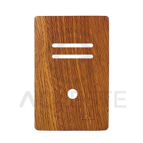 PLACA P/ 2 INTERRUPTORES + FURO 4X2 - DICOMPEL NOVARA CUMARU