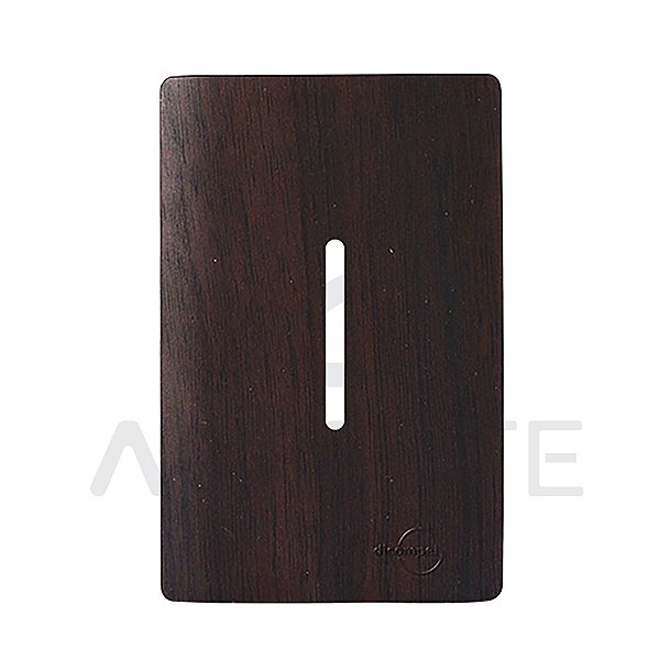 PLACA P/ 1 INTERRUPTOR VERTICAL 4X2 - DICOMPEL NOVARA TABACO