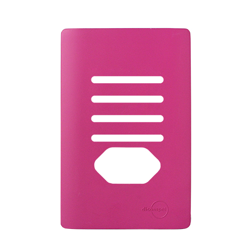 PLACA 4 TECLAS + TOMADA C/SUPORTE(ESPECIAL)4X2 NOVARA ROSA.F