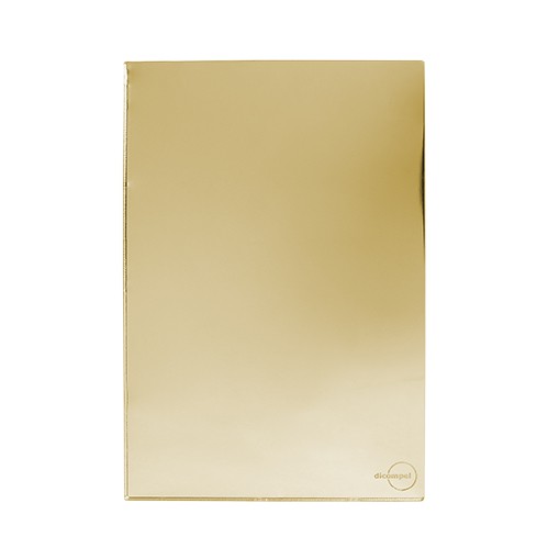 PLACA CEGA COM SUPORTE 4X2 - NOVARA GLASS DOURADO