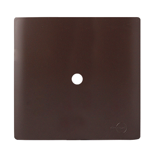 PLACA FURO COM SUPORTE 4X4 - DICOMPEL NOVARA MARROM FOSCO