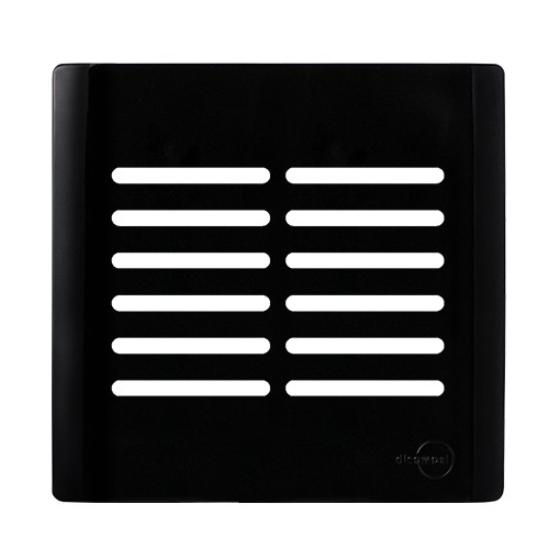 PLACA P/ 12 INTERRUPTORES  4X4 - NOVARA PRETO BRILHANTE