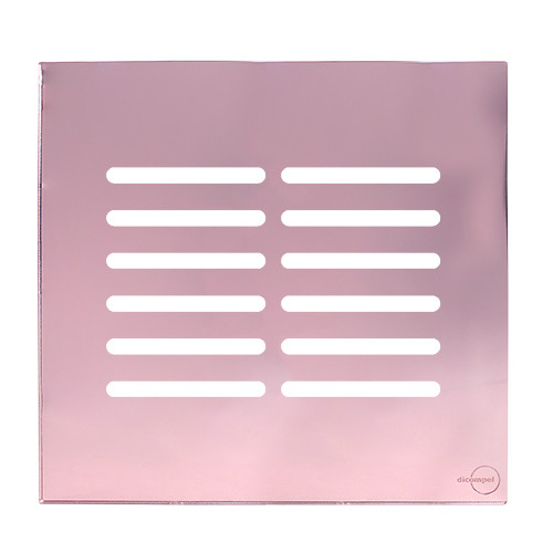 PLACA 12 TECLAS C/SUP. 4X4(ESPECIAL)-NOVARA GLASS OURE ROSE