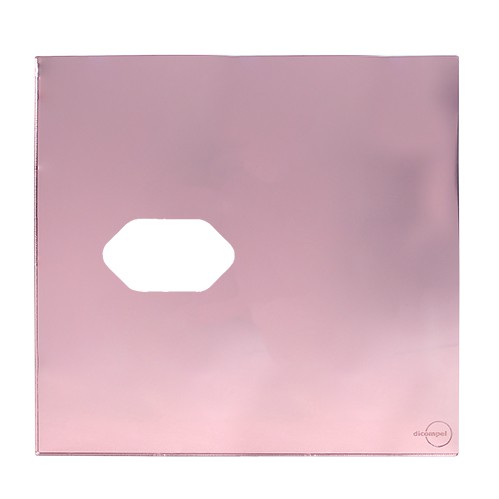 PLACA P/ 1 TOMADA COM SUPORTE 4X4 - NOVARA GLASS OURO ROSE