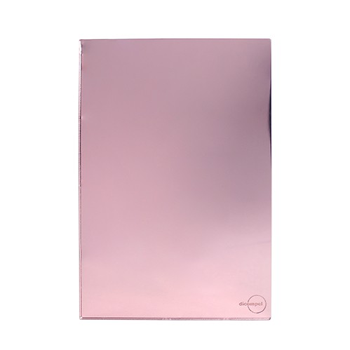 PLACA CEGA COM SUPORTE 4X2 - DICOMPEL NOVARA GLASS OURO ROSE