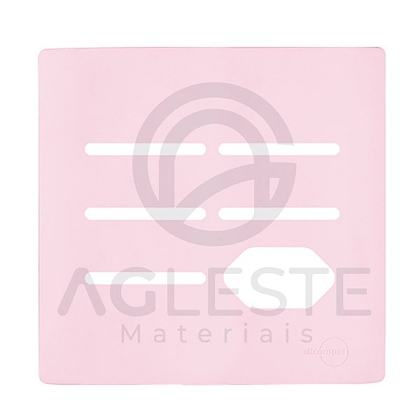 PLACA P/ 5 TECLAS +  TOMADA COM SUPORTE 4X4 - NOVARA PÉTALA