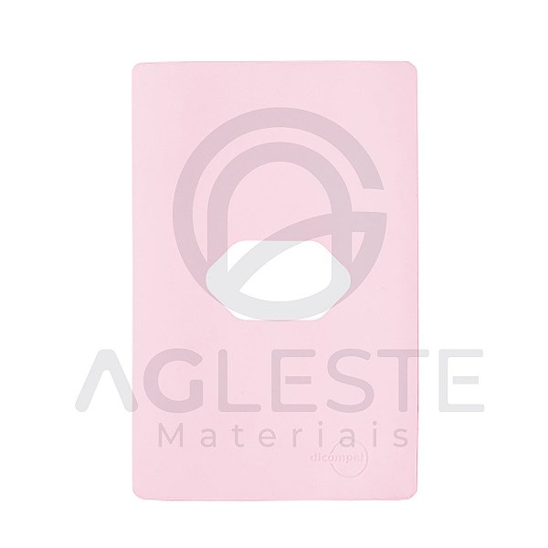 PLACA P/ 1 TOMADA HORIZONTAL COM SUPORTE 4X2 - DICOMPEL NOVA