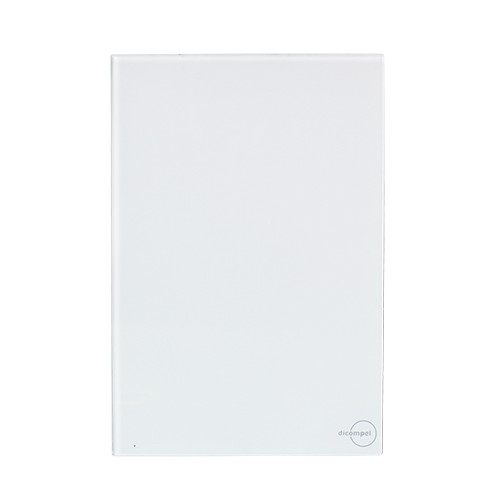 PLACA CEGA COM SUPORTE 4X2 - DICOMPEL NOVARA GLASS BRANCO