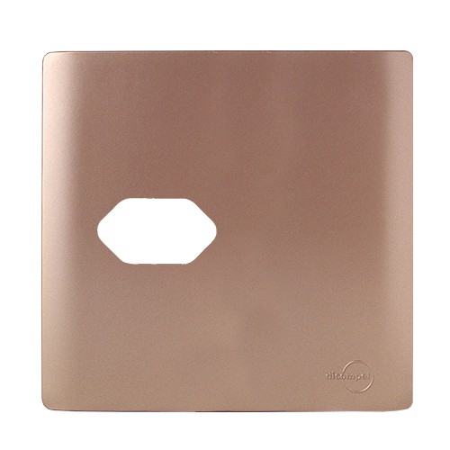 PLACA P/ 1 TOMADA HORIZONTAL  4X4 - NOVARA OURO ROSE