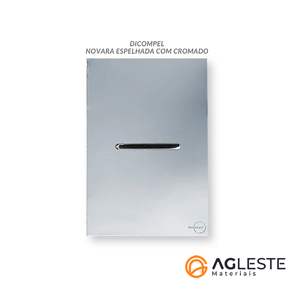 CJ INTERRUPTOR PARALELO HORIZONTAL 4X2 - NOVARA GLASS ESPELHADA CROMADO