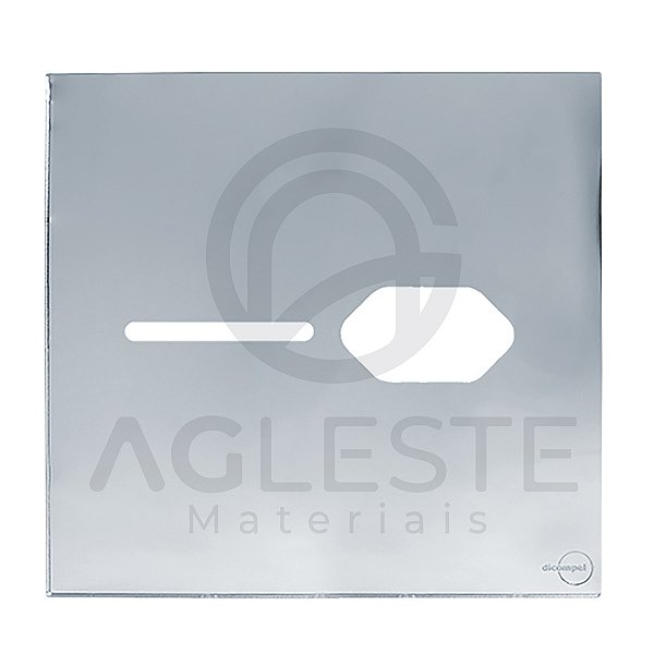PLACA P/ 1 INTERRUPTOR + TOMADA COM SUPORTE 4X4 - DICOMPEL N