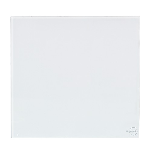 PLACA CEGA COM SUPORTE 4X4 - DICOMPEL NOVARA GLASS BRANCO
