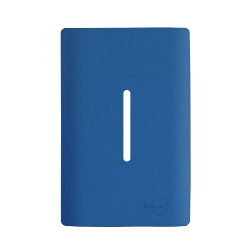 PLACA P/ 1 INTERRUPTOR VERTICAL COM SUPORTE 4X2 - NOVARA AZUL FOSCO