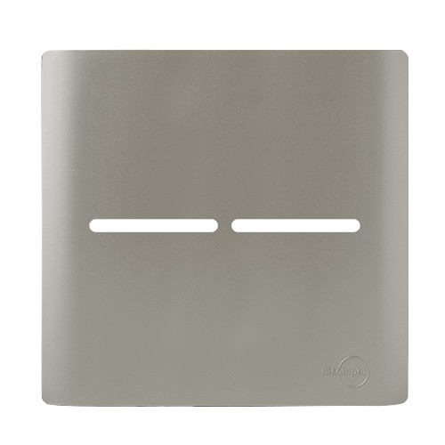 PLACA P/ 2 INTERRUPTORES HORIZONTAIS 4X4 - NOVARA AÇO